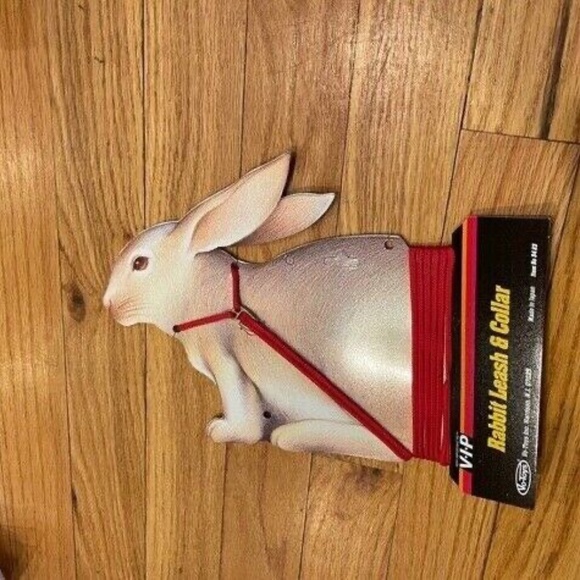 Rabbit Sm Animal Nylon Lead With Harness 3/24"X6 feet Japanese Made Washable Red - Picture 1 of 1